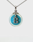 POLLYGEMS Alphabet Diamond 18K White Pendant- B - Pollygems HK
