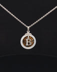 POLLYGEMS Alphabet Diamond 18K White Pendant- B - Pollygems HK