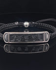 Queen’s Pier Black Onyx Handwoven Cord