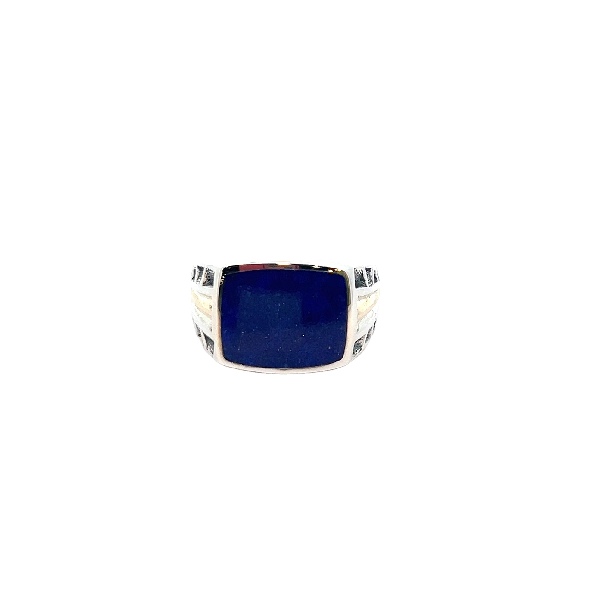 POLLYGEMS Lapis Signet Ring - Pollygems HK