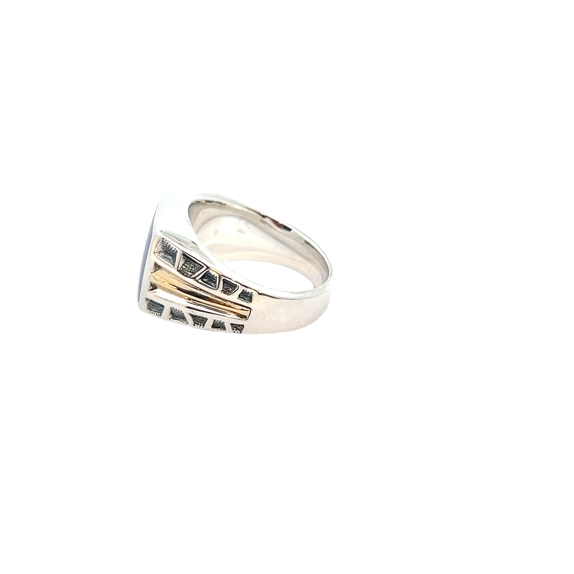 POLLYGEMS Lapis Signet Ring - Pollygems HK