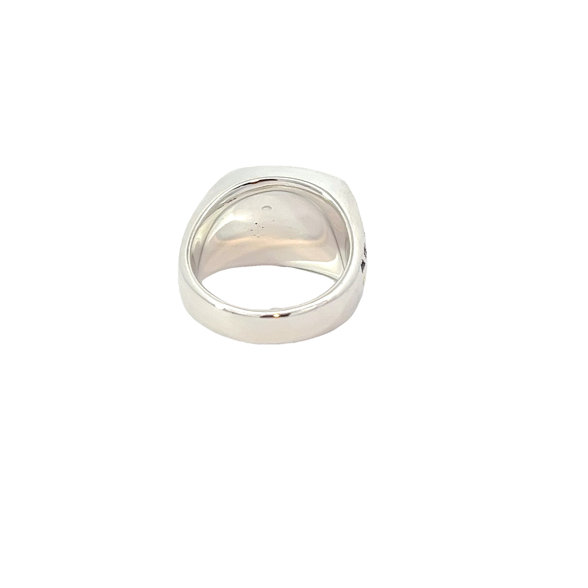 POLLYGEMS Yellow Blue Tiger Eye Signet Ring - Pollygems HK