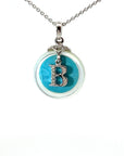 POLLYGEMS Alphabet Diamond 18K White Pendant- B - Pollygems HK