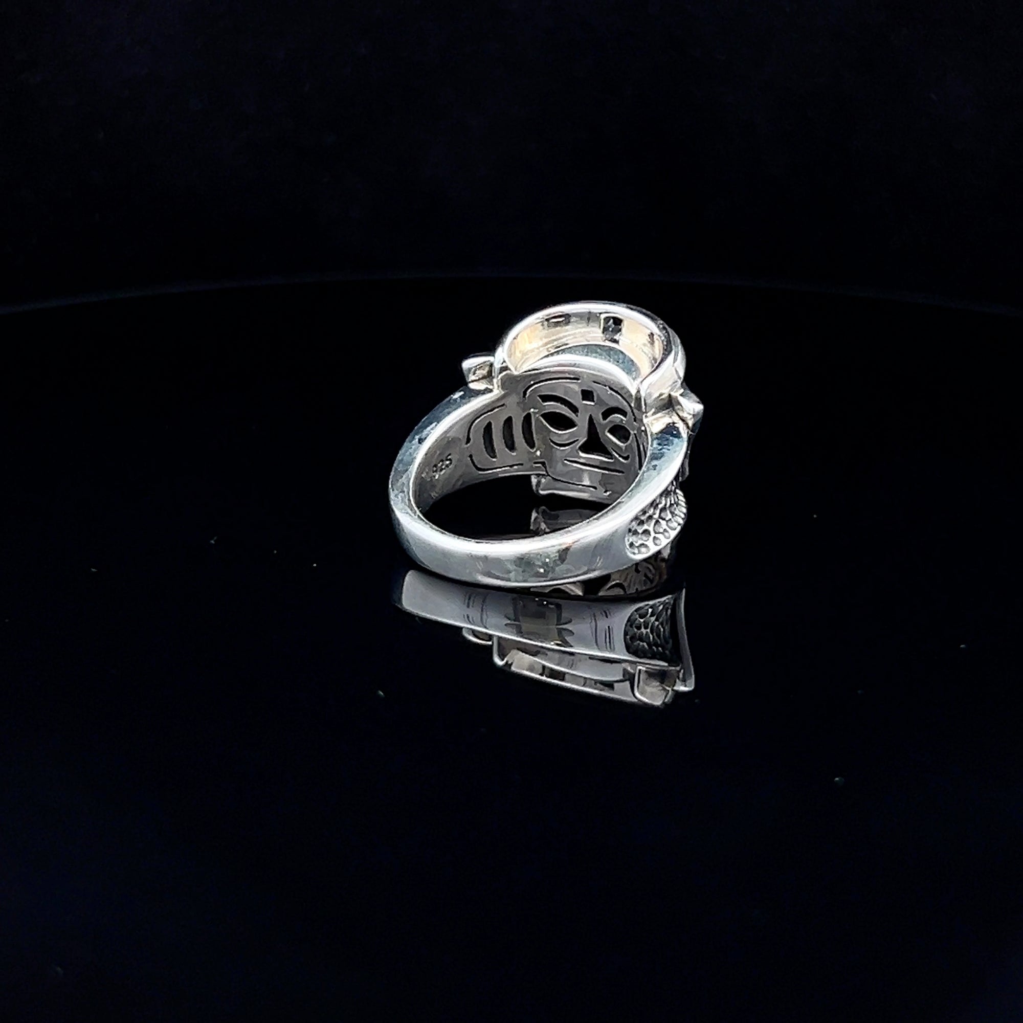 925 Sterling Silver Sanxingdui Silver Ring - Pollygems HK