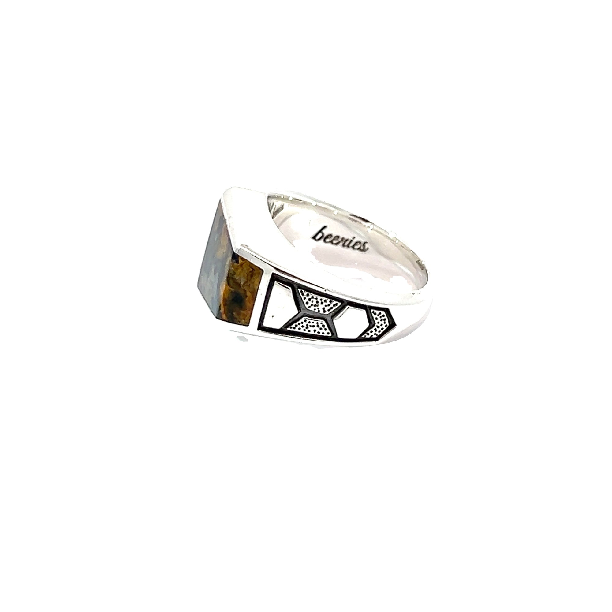 beenies HEXA Yellow Pietersite Ring - Pollygems HK