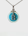 POLLYGEMS Alphabet Diamond 18K White Pendant- B - Pollygems HK