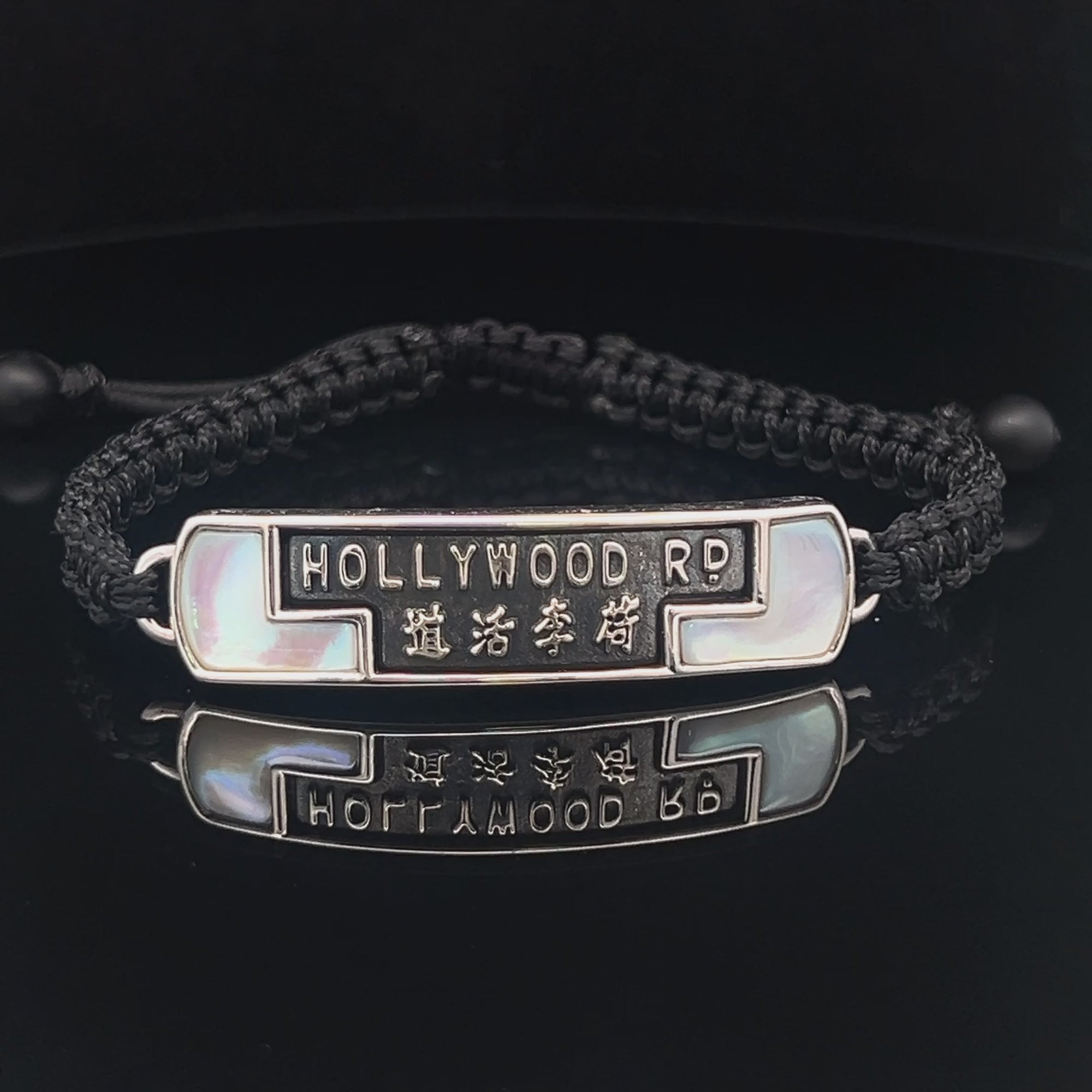 HOLLYWOOD RD. White Mother-of-Pearl Handwoven Cord - Pollygems HK