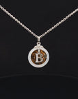POLLYGEMS Alphabet Diamond 18K White Pendant- B - Pollygems HK